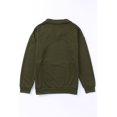 thumbnail image 2 of ABPHQTO Sudadera de mujer con media cremallera y parche acolchado verde, 2 of 5