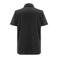 thumbnail image 5 of Baqcunre Graphic Tees Men New Men'S Casual Buckle Short Sleeved Loose Fitting Beach Roman Knit Shirt Top Short Sleeve Button Down Men Tops For Men Black L, 5 of 7