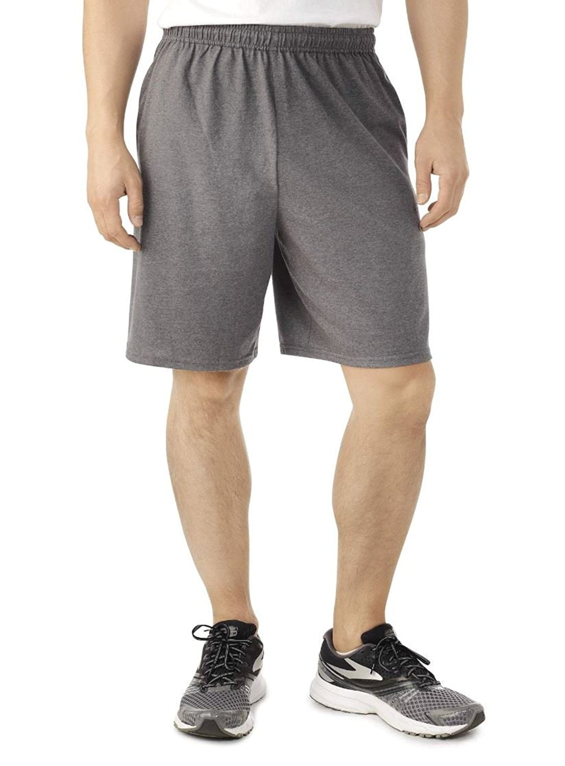 fruit of the loom men's jersey shorts with side pockets