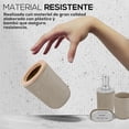 thumbnail image 5 of Accesorios de Baño 4 Piezas | Juego para Baño Moderno de Bambu | Juego de Accesorios de Plastico | Conjunto de 4 piezas para Baño, 5 of 5
