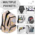thumbnail image 7 of Pzuqiu Cute Sleeping Elephant Print 17 Inch Kids Backpack Large Capacity School Bag with Side Pockets Breathable Padded Backpack for Girls Ages 6-12 Lightweight Travel Daypack, 7 of 7