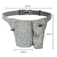 thumbnail image 2 of Lightweight Running Waist Packs with Bottle Holder, Adjustable for Jogging, Cycling,Fitness, Hiking - light grey, 2 of 5