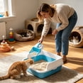 thumbnail image 6 of 3-in-1 Cat Litter Scooper with Waste Station, Built-in Bag Dispenser & Stand, Portable Litter Box Scoop, Lightweight Plastic Litter Sifter Scoop for Cats, 6 of 6