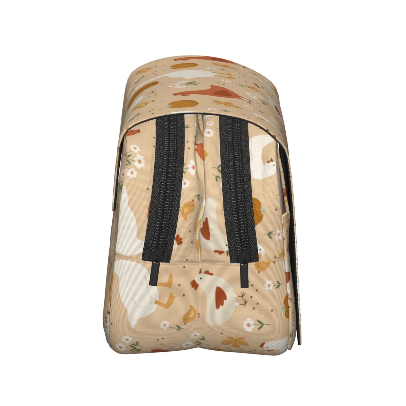 Rateoe Autumn and Thanksgiving Pattern Double Clamshell Pen Case, Storage Organizer with Two Zipper Compartments– Holds Up to 50 Pencils & Pens