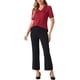 thumbnail image 2 of CAMISA DE CUELLO PETER PAN PARA MUJERES INSPIRE CHIC CON MANGAS CORTAS Y PUFF, BLUSA DE CHIFFON, TALLA XS, ROJO VINO, 2 of 6