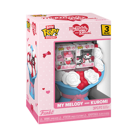 Funko Bitty POP Bouquet: Sanrio - My Melody and Kuromi Valentine's Day Collectible Vinyl Figures