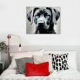 thumbnail image 4 of GOSMITH Blue Eyed Silver Labrador Retriever Canvas Print Watercolor Paint White Background Canvas Wall Art Animal Wall Art Home Decor Ready to Hang- Made in USA, 4 of 4