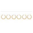 thumbnail image 3 of Sonducket 2 Piezas Pendientes de Mujer Patrón de Nudo de Bambú Western Punk Elegancia Elegante Chica Oreja Cuelga Joyería Decoración Mujeres Type1 NO1 Sonducket CBP388117, 3 of 6