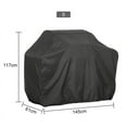 thumbnail image 7 of Fysho BBQ Cover Grill Cover Protection Dust-proof Rainproof UV & Water-Resistant - Square 57x46x24"(LxWxH), 7 of 7