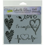 Crafter's Workshop Template 6"X6"-Complicated Hearts