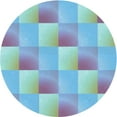 thumbnail image 1 of Ahgly Company Machine Washable Indoor Square Transitional Light Purple Blue Area Rugs, 3' Square, 1 of 7