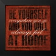 thumbnail image 2 of OnRei 20x20 Black Modern Framed Museum Art Print Titled - Be Yourself, 2 of 5