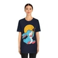 thumbnail image 4 of Little Rabbit Butterfly Sun Playful Happy Nice Unisex Jersey T- Shirts, 4 of 10