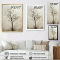 thumbnail image 4 of Designart "Beige Minimalism Baobab Tree III" Tree Baobab Floater Framed Canvas Prints, 4 of 5