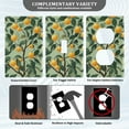 thumbnail image 3 of Yayeee Blank Wall Plate Cover 1-Gang 4.5"x2.7" Home Unused Decorative Outlet, Orange Tree, 3 of 7