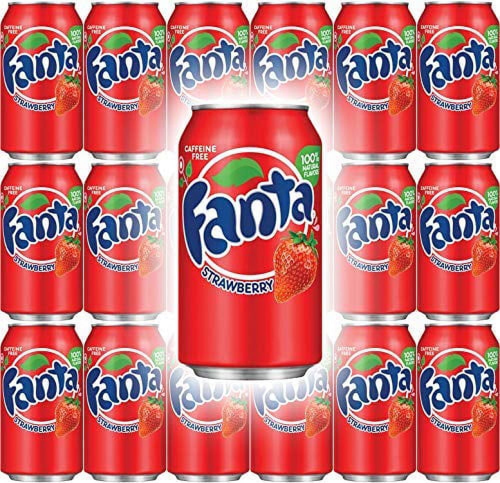 Fanta Strawberry Soda, 12 Fl Oz Cans (Pack Of 18, Total Of 216 Fl Oz)