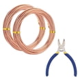 thumbnail image 5 of 2Rolls 12Gauge Jewelry Beading Wire Copper Craft Wire with 1PC Side Cutting Pliers for Jewelry Making and Sculpturing (65 Feet 22 Yards), 5 of 8