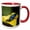 Red/White, variant on 3drose, Blue Poison Dart Frog, Blue Poison Arrow Frog, Dendrobates Tinctorius., 15oz Two-tone Red Mug