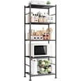 thumbnail image 2 of (2 pack) Sakugi 5-Tier Metal Storage Shelves, Adjustable Metal Shelves, 18" W x 12" D x 56" H, 500 lb Total Capacity, Rust-Proof Storage Rack, 2 of 7