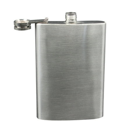 

1PC Stainless Steel Wine Pot Environment-friendly Plastic Cover Flagon Anti-rust Whiskey Bottle Porable Whiskey Bottle for Travel Adventure Use Size 3 Silver