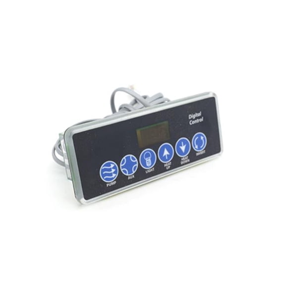 CTI Mini Max LCD Jets-Aux-Light-Heat Up-Heat Down-Invert Spa Side Control - 6-Button