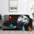 thumbnail image 2 of Goofa The Nightmare Before Christmas Pattern Fleece Throw Blanket for Couch, Soft Checkered Flannel Blanket for Sofa, Warm Cozy Decorative Blanket Fall Decor Gift-60"x50", 2 of 6