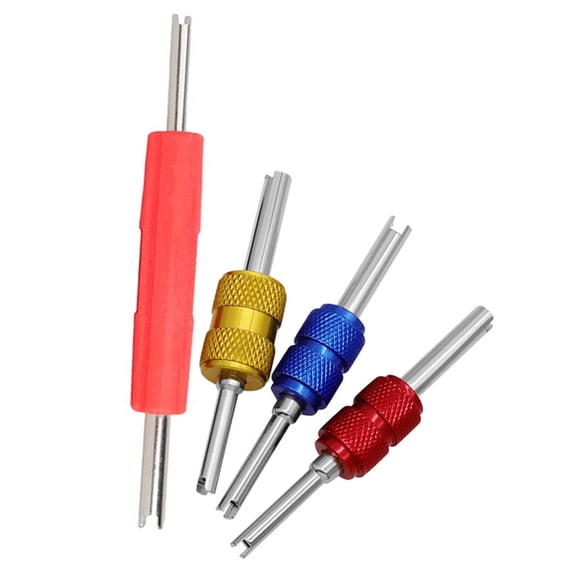 4Pcs Valves Cores Quick Remover Installer Low Pressure Valves Cores Remover Tool Set for