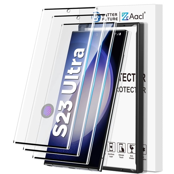 Protector de pantalla AACL 3D de cristal templado curvo para Samsung S23 Ultra