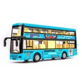 thumbnail image 1 of 1/50 Diecast Bus Pull back Car Model with Music Light Kids Educational Toy Gift, 1 of 10