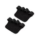 thumbnail image 3 of Guantes de entrenamiento con almohadillas de agarre para levantamiento de pesas, de cuero transpirable y deportivos. Negro, 3 of 9