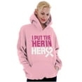 thumbnail image 5 of Breast Cancer Awareness Her in Hero Hoodie Sweatshirt Women Brisco Brands S, 5 of 6