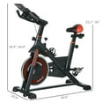 thumbnail image 7 of Resenkos Indoor Stationary Exercise Bike with Adjustable Resistance & LCD Monitor - Black/Red, 7 of 7