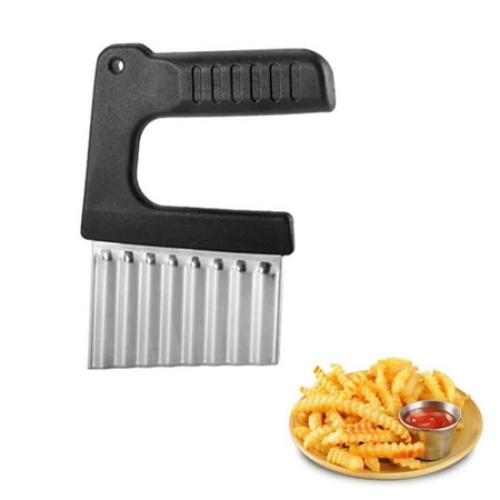 

FANCY Chips Wave Cutter Stainless Steel Potato Cutter Fruit Vegetable Salad Cutter Tool for Vegetables Potatoes Onions