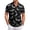 #0A Black, variant on Halloween Graphic T-Shirts for Men Vintage Pumpkin 3d Printed Short Sleeve Button Down T-Shirt Loose Fit Festive Soft Casual Daily Tees,M,Saffron