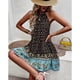 thumbnail image 3 of Cuello Halter Vestido Casual Halter Vestidos De Cuello Alto Sin Mangas Vestido Bohemio Fluido Vestido Con Dobladillo Grande Vestido Estampado Con Gradas Vestidos Con Cuello Halter ANGGREK  Otros, 3 of 6