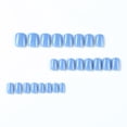 thumbnail image 2 of Dulyork 24 piezas de uñas postizas cortas cuadradas azul lago, 2 of 6