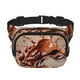 thumbnail image 1 of Fotbe Coffee Beans Chocolate Splash Cangurera Cuadrada con Estampado de Doble Capa, Bolsa de Cintura Ajustable Mini para Hombres y Mujeres, 1 of 9