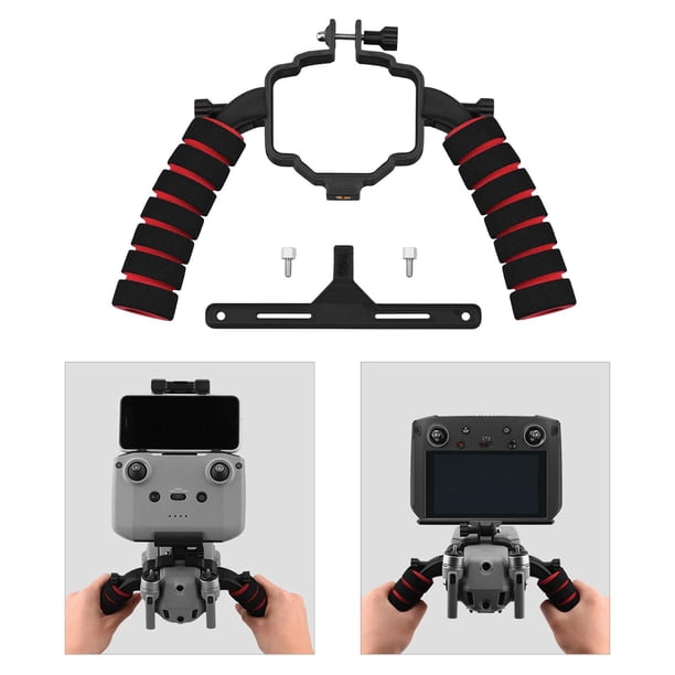 Estabilizador de cardán no de doble mango negro para montaje en trípode tecnología de fabricación , alto rendimiento de control remoto con Soledad Estabilizador de gimbal de mano