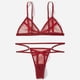 thumbnail image 4 of Conjunto de lencería con aros de 2 piezas Gibobby Ropa interior de dos piezas Ropa de dormir Rojo XXL, 4 of 5