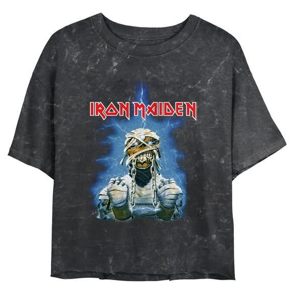 Juniors Iron Maiden Unchained Red Logo T Shirt