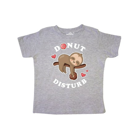 

Inktastic Donut Disturb Sloth Gift Toddler Boy or Toddler Girl T-Shirt