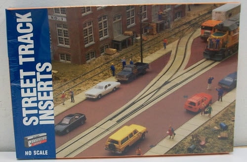 Walthers Cornerstone HO Scale Building/Structure Kit Street Track Insert Set Walthers Cornerstone HO Scale Building/Structure Kit Street Track Insert Set