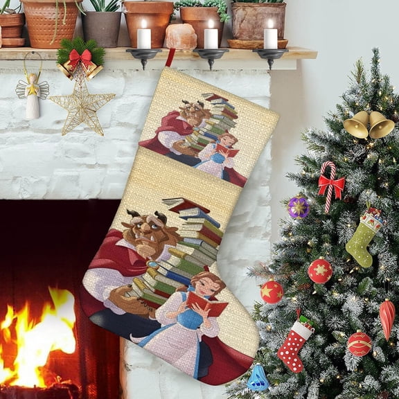Belle Beauty And Beast Themed Christmas Socks
