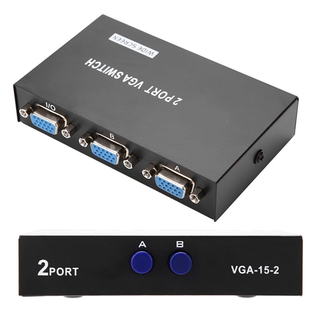 VGA 2 En 1 Salida Conmutador Divisor Sincronización De Datos