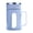 Blue, variant on Double Layer Office Cup, Plastic and Glass Insulated Cup with Lid and Handle, Thermal Protection for Hot Tea or Cold Drinks, Transparent Window for Drink Visibility, Food-Safe Material for Daily Use