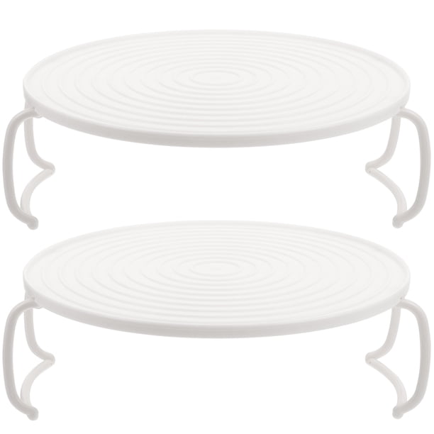 Estante de almacenamiento de platos de vapor de microondas multifuncional de 2 piezas Estante en capas de cocina