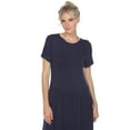 thumbnail image 5 of White Mark Women's Short Sleeve Drop Waist Maxi Dress, 5 of 6