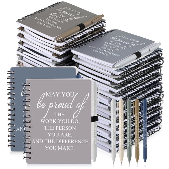 Honoson Employee Appreciation Gifts May You Be Proud The Work Notebook with Ballpoint Pen Inspirational Journals Office Valentines Thank You Gifts fo