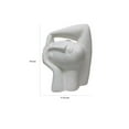 thumbnail image 5 of Benjara BM312576 16 in. Statuette Head Figurine with Contemporary Style White Resin, 5 of 5