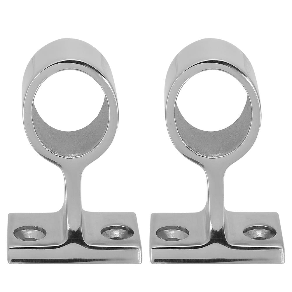 LYUMO Boat Parts, Boat Tube Base, 2Pcs Stainless Steel Yacht Railing